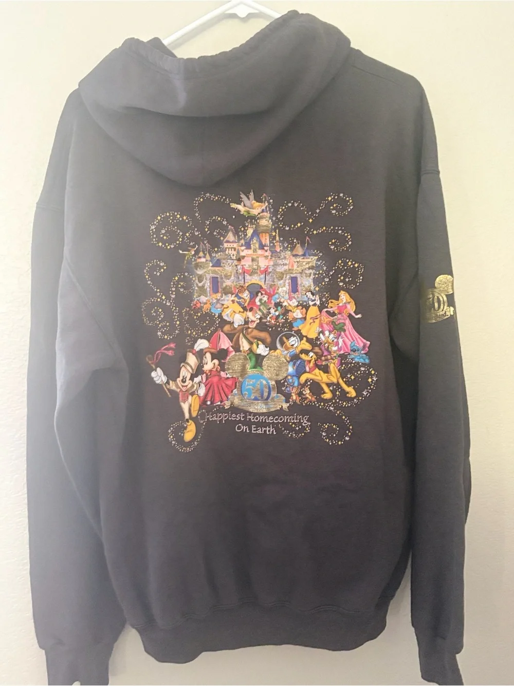 Disney 50th anniversary zip up sweatshirt size xl - Picture 2 of 4
